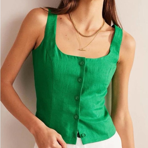 Boden Tops - Boden Linen NWT Button Down Tank Top 10